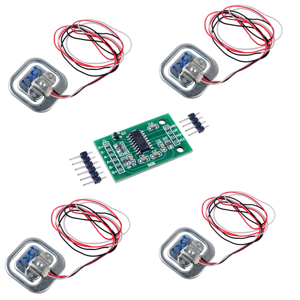 The HX711 with 4 load cells